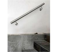 Stainless Steel Indoor Stair il 50cm-700cm Round Railing for Stairs Loft & Deck Wall-Mounted Brushed FinishSilver il Kit 70cm (2.3ft)