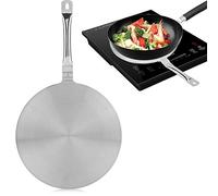Stainless Steel Induction Adapter Plate, Heat Diffuser Converter for Gas, Electric, Glass Cooktop, 20cm