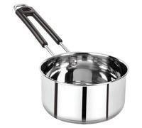 Stainless Steel Induction and Gas Compatible Heavy Base Sauce Pan | Cooking Tea, Milk, Sauce, Gravies, Pasta, Noodles | Dishwasher Safe | Heat-proof Handle (1, 1.5 Litre).