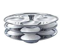 Stainless Steel Induction Base 3 Tier Idli Maker Cookware Idli Stand for Pressure Cooker