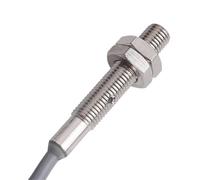 Stainless Steel Inductive Proximity Sensor Switch Three Wire IP65 Waterproof Proximity Switch with 2m Cable NPN PNP NO NC(O6,NPN NO)