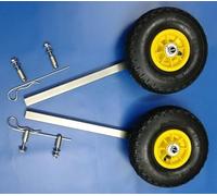 Stainless Steel Inflatable Boat Launch Wheels KT9N- Durable Folding Wheels for Inflatable Boats Kayaks and Fishing