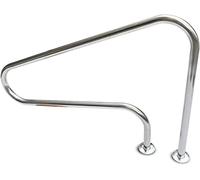 Stainless Steel Inground Pool Stair Rail with Quick Mount Base Plate, 1.0mm Thick, Safe & Durable, Easy Access for Swimming Pool