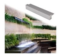 Stainless Steel Inground Pool Waterfall Spillway, Koi Pond Fountain Kit for Outdoor Pond and Yard Decoration