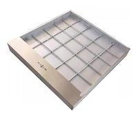 Stainless Steel Inspection Cover with Handle Square Manhole Lid Robust Sewage Tank Access Cover for Wastewater Management and Drainage Solutions