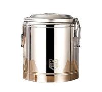 Stainless Steel Insulated Barrel, Insulation Bucket Commercial, Hot Water Beverage Dispenser Large Capacity, for Hot Water Milk Tea Coffee Juice, Home Party Use,29 * 32.5,34 * 35Cm/40L