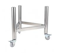 Stainless Steel Insulated Bucket Frame with Triangle Mobile Bracket for Soup Pot 50x49cm Durable Cooking Accessory for Outdoor BBQ Camping and Catering