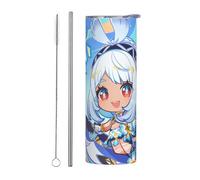 Stainless Steel Insulated Cup with All Character Impression Graphic 20oz/550mL Stainless Double Wall Straight/Cylindrical Straw Cup