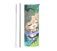 Stainless Steel Insulated Cup with All Character Impression Graphic 20oz/550mL Stainless Double Wall Straight/Cylindrical Straw Cup