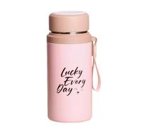 Stainless Steel Insulated Cup with Tea Strainer, Leakproof Sports Bottle, Gym Hydration Bottle, Double-Walled Insulation, Built-in Tea Infuser, 9.5x9.5x17cm for Car Travel Hiking Gym Workout