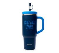 Stainless Steel Insulated Mug Qwetch Level Up Bleu 900 ml