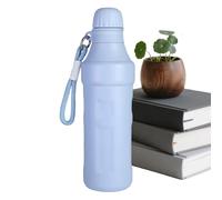 Stainless Steel Insulated Small Water Bottle - Thermal Bottles | Portable Vacuum Cups 500ml | With Strap Small Stainless Hot Water Bottle | For Milk, Caf