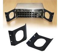 Stainless Steel Integrated Rack Mount Ears for Behringer XR18/Behringer XR16/SD18 & Midas MR18/MR16, Flush Mount Kit, Secure Professional Rack Mounting Solution for Digital Mixers (Single-Hole)