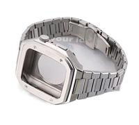 Stainless Steel Integrated Watch Strap，Compatible with Apple Watch Band 44mm 45mm，Men Women Metal Bracelet Accessories，For Iwatch Series 9 8 7 6 5 4 SE Watchband