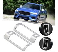Stainless Steel Interior Middle Pillar Air Vent Outlet Cover Trim for XC60 (2018) and XC90 (2015-2018) - Diagonal Weave Finish, Rust-Resist