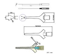 Stainless Steel Internal Hook Clip Probe for Multimeter Mini Grabber Having Silicone Cable Spring - 53 X 18.2 Mm Red/Black (2-Pack)