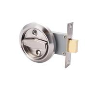 Stainless Steel Invisible Door Handle Lock Indoor Double Sided Embedded Cabinet Door Handles Furniture Hardware Accessories(1)