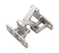 Stainless Steel Invisible Door Hinges - Adjustable Concealed Hinge for Fire & Stone Doors, High Load Capacity Small & Medium Sizes(Medium)