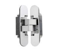 Stainless Steel Invisible Loop Cross Door Hinge Furniture Supplies Window Accessories Hidden Hinges(Silver)