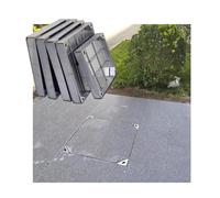 Stainless Steel Invisible Manhole Covers, Heavy-Du Draina Grates, Weather-Resistant, High Load Capaci, 5cm Height, 100x100cm (39.4"x39.4")