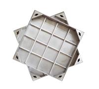 Stainless Steel Invisible Manhole Covers - Heavy-Duty Load-Bearing Square Covers for Indoor/Outdoor Use (5cm 40x40cm/15.7x15.7in) - Inspection Covers