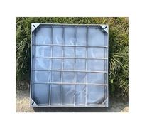 Stainless Steel Invisible Square Paving Drain Cover, Embedded Design, 8cm (40x40cm/15.7x15.7in) - Outdoor Drainage Solution, Sleek & Modern Style