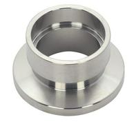Stainless Steel ISO-KF NW-10 Socket Weld Flange Vacuum Joints - 2 Pack for 1 Inch Pipes(KF-10 to 1/2 in)