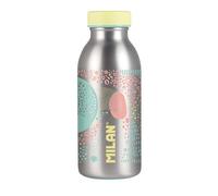 MILAN 64265 Isothermal Stainless Steel Bottle 355 ml Silver Serie, Yellow, Multicoloured