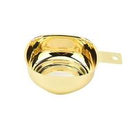 Stainless Steel Jam Funnel, Square Wide Mouth with Handle Canning Funnel for Wide and Regular Mason Jars Stainless Steel Kitchen Funnel (Gold)