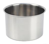 Stainless Steel Jar For Seasonings And Dry Pantry Items With Polished Finish Reinforced Rolled Edge And Stable Ring Bottom(14cm)