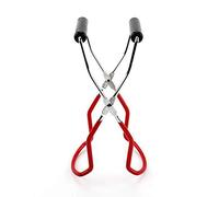 Stainless Steel Jar Lifter with Grip Handle for Hot Preserving Glasses - Anti-Scald Clip Bottle Lifter Kitchen Tools for Home, Restaurant, Hotel (1 Piece Red)