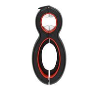 Stainless Steel Jar Opener 6 in 1 Multi Function Jar Opener Manual Opener Get Lids Off Easily Portable Lid Twist Off Non-Slip Can Bottle Opener