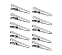 Stainless Steel Jaw Clip, 10PCS Coffee Bag Sealing Clips Multifunctional Alligator Food Clamps Kitchen Tool for Snack Bread Coffee Storage (8cm)