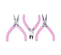 Stainless Steel Jewelry Pliers Set Round Nose Plier Wire Cutter Plier Side Cutting for Making Set Stainless Steel