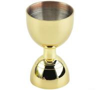 Stainless Steel Jigger 6x8cm Dual Scale Bartending(Golden)