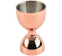 Stainless Steel Jigger 6x8cm Dual Scale Bartending(Rose Gold Color)