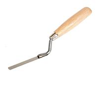 Stainless Steel Joint Pointing Trowel 14mm, Wooden Handle, Brick Jointer, Tuck, Bricklayer, DIY
