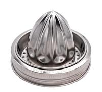 Stainless Steel Juicer Lid for Mason Jars | Metal Citrus Lemon Juice Squeezer Manual Juicer - Wide Mouth