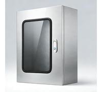 Stainless Steel Junction Box, 304 Waterproof IP65 Electrical Boxes with Lock and Viewing Window, Outdoor/Indoor Electrical Cabinet with Mounting Panel(50x60x18cm/20x24x7in)