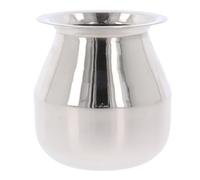 Stainless Steel Kalash Lota Hindu Satari Lota Religious Temple Pooja Puja Kalash Traditional Accessories for Karva Chauth Diwali Wedding Hindu Festivals Prayers Mandir Temple Home Decor (No.0)