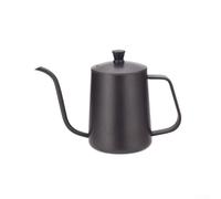 Stainless Steel Kettle for Drip Coffee, Unique Gooseneck Spout for Controlled Pouring Experience (Black 350ML)