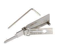 Stainless Steel Key Decoder, Master Key Decoder, Lock Pick Decoder for Auto, 2 in 1 Lock Pick, Locksmith Tools Professional(SS001)