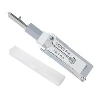 Stainless Steel Key Decoder, Master Key Decoder, Lock Pick Decoder for Auto, 2 in 1 Lock Pick, Locksmith Tools Professional for S Slot Lock Hole(SS002)