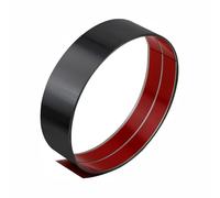 Stainless Steel Kick Plate, 3m*10cm Self Adhesive Door Bottom Kickplate, Baseboard Molding Trim for Wall Floor Cabinet Tile Edge, Black