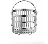 Stainless Steel Kitchen Basket, 3 Sizes Fruit Vegetable Drainer Storage Organizer Ventilated Mesh Quick Drain Stable Base Home Outdoor(A)
