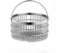 Stainless Steel Kitchen Basket, 3 Sizes Fruit Vegetable Drainer Storage Organizer Ventilated Mesh Quick Drain Stable Base Home Outdoor(C)