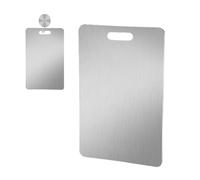 Stainless Steel Kitchen Chopping Board Double Sided - Durable, Easy to Clean, Various Sizes, for Cutting, Slicing, Dicing, Gadget | Fish, Meat, Vegetables, Raw, Boiled, Food Accessories