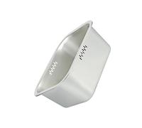 Stainless Steel Kitchen Colander with Fine Meshes Sieve for Washing Rice Draining Pastas Vegetables Square Design Multipurpose Use Space Saving Square Kitchen Colander Fine Meshes Multipurpose Use