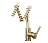 Stainless Steel Kitchen Faucet Pull Down Sink Tap Swivel Single Handle Mixer for Hot & Cold Water Black Foldable Kitchen Faucet Easy Installation
