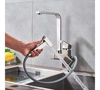 Stainless Steel Kitchen Faucet with Extendable Sprayer and Mixer Tap Modern Design for Bathroom and Kitchen Sink Comfort Durable and Stylish Choice for Home Improvement LWX